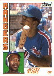 1984 Topps      504     Mickey Rivers